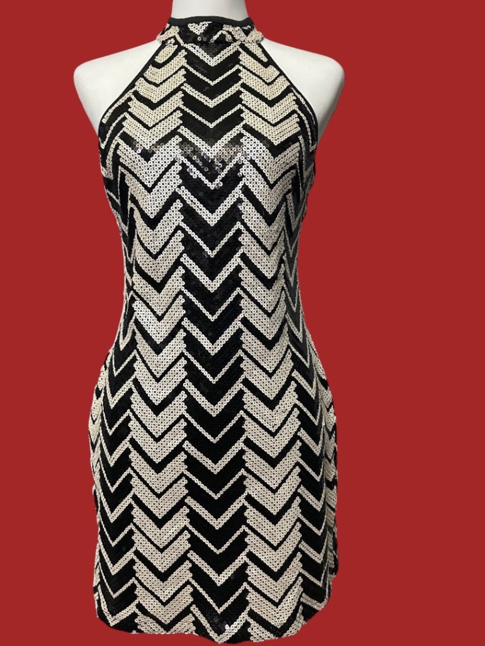 Emerald Sundae Sequin Mini Dress with Bare Shoulders